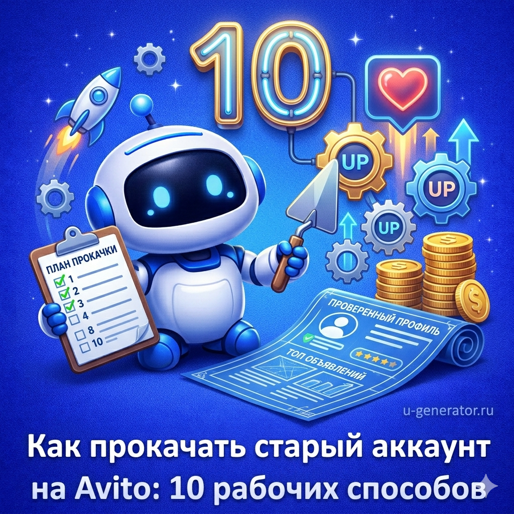 🚀 Как прокачать старый аккаунт на Avito: 10 рабочих способов
