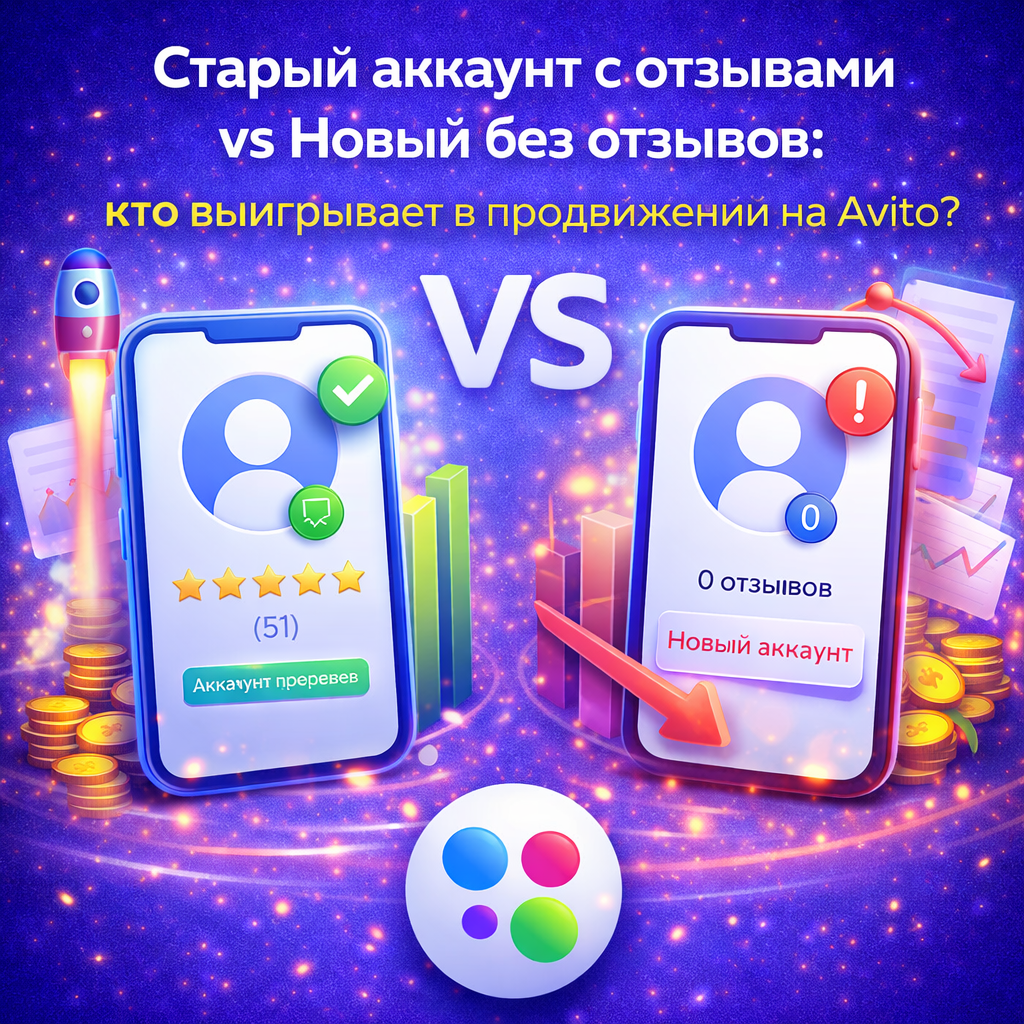 📈 Старый аккаунт vs Новый: кто выигрывает в продвижении на Avito?